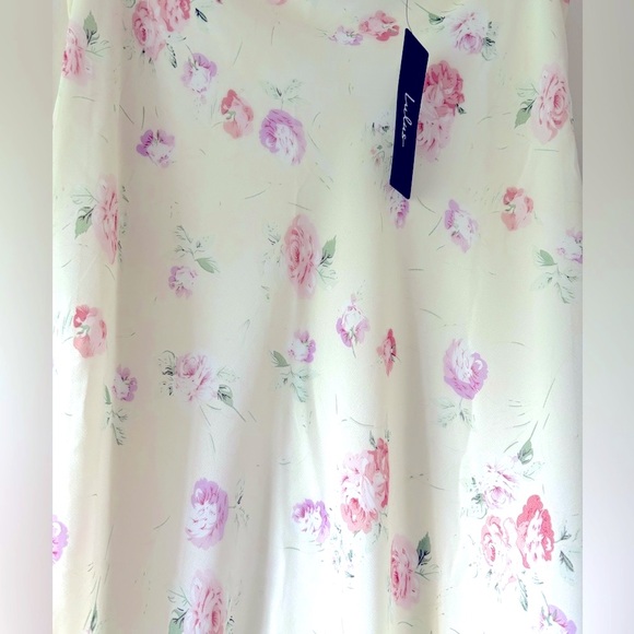 Lulu’s Ivory Floral Midi/Maxi Skirt, size L - Picture 5 of 8